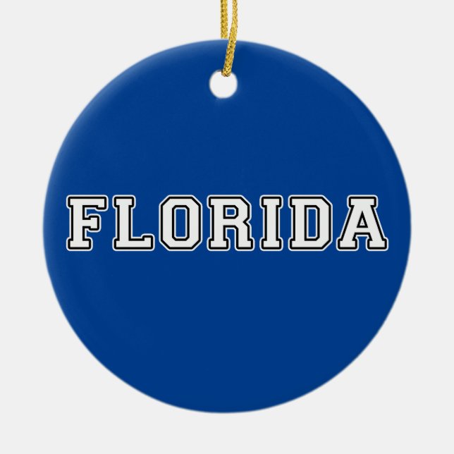 Florida Ceramic Tree Decoration (Front)