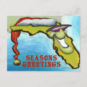 Florida Christmas Holiday Postcard