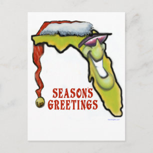 Florida Christmas Holiday Postcard