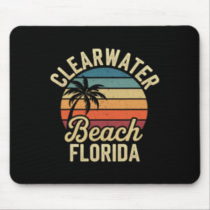 Florida Clear Water Beach Vacation Souvenirs Famil Mouse Pad