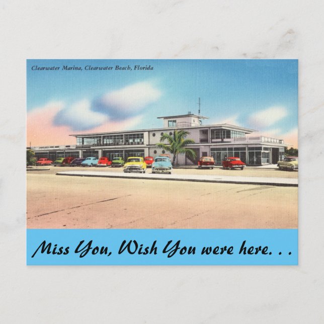 Florida, Clearwater Marina, Clearwater Beach Postcard (Front)