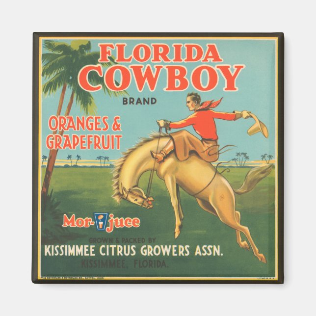 Florida Cowboy Magnet (Front)