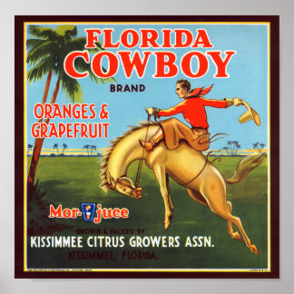 Florida Cowboy Poster