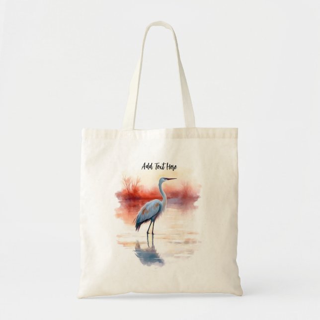 Florida Crane Personalised Tote Bag (Front)