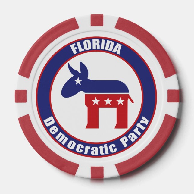 Florida Democratic Party Poker Chips (Front)