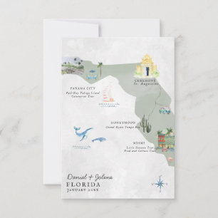 Florida Destination Wedding Itinerary Map
