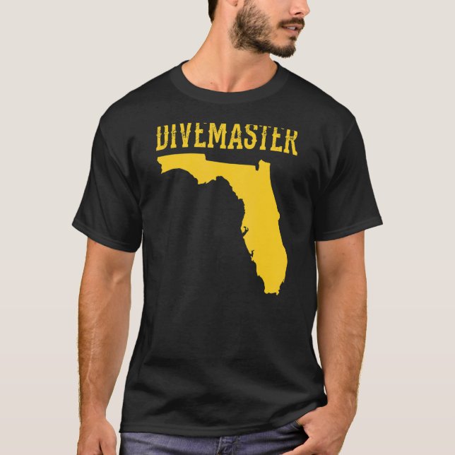Florida Divemaster Scuba Diving Instructor Dive Fl T-Shirt (Front)