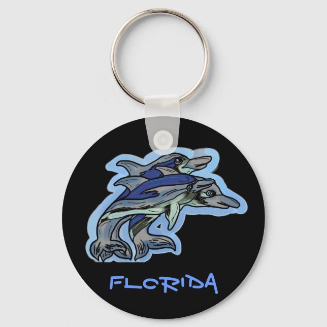Florida dolphins keychain (Front)