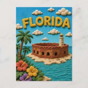 Florida Dry Tortugas Modern KLAYKOO Postcard