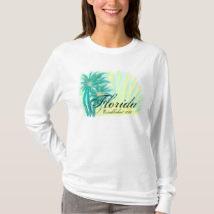 Florida established 1845 ladies sunny palms hoodie T-Shirt