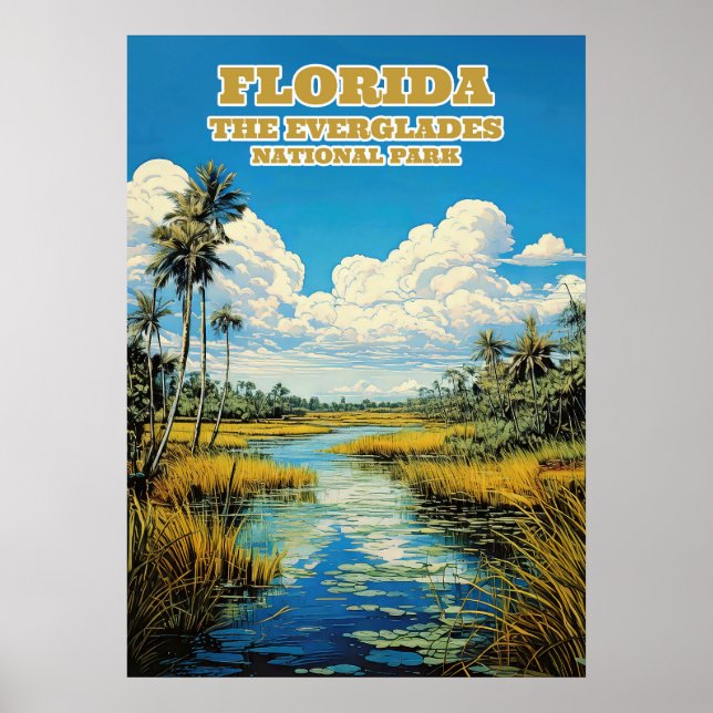 Florida Everglades National Park V02 Poster (Front)