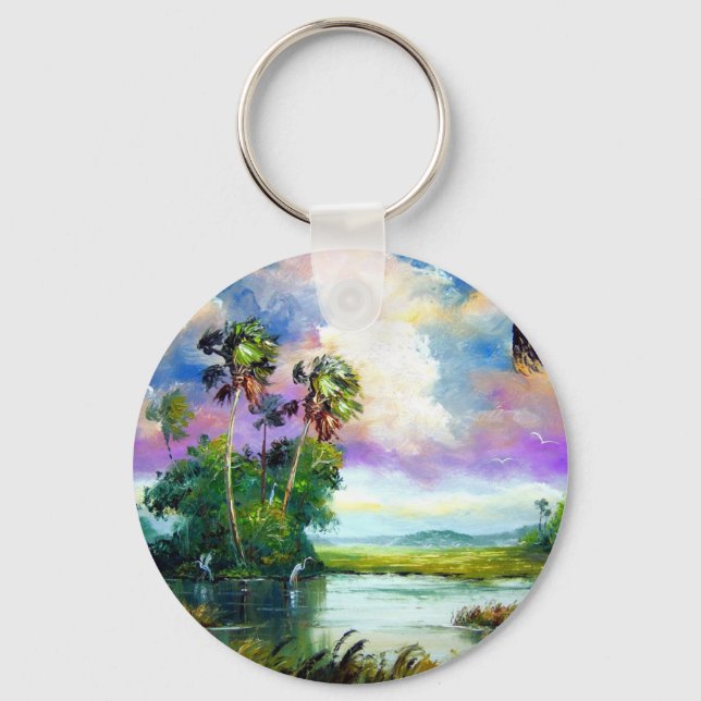 Florida Everglades Wind Key Ring (Front)