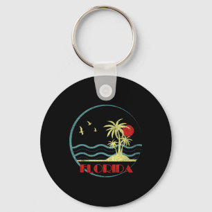 Florida Fl Citrus State Summer Miami Vibes Beach V Key Ring