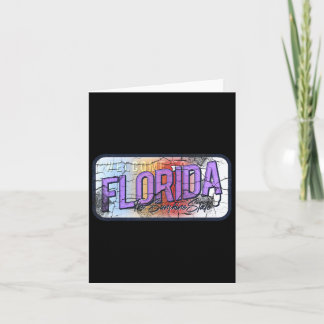 Florida Fl Summer Miami Vibes Beach Sunshine State Card