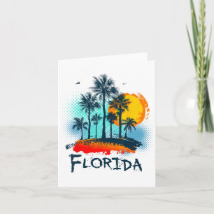 Florida Fl Summer Miami Vibes Beach Sunshine State Card