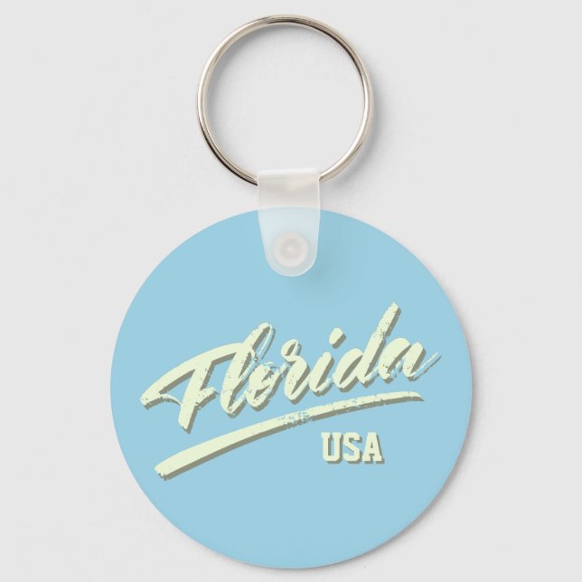 Florida FL Sunshine State Key Ring (Front)