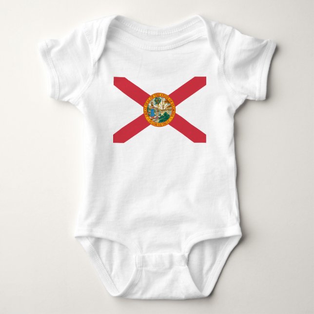 Florida Flag Baby Bodysuit (Front)