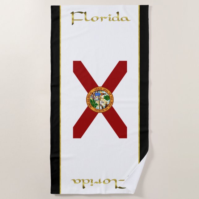 Florida flag beach towel (Front)