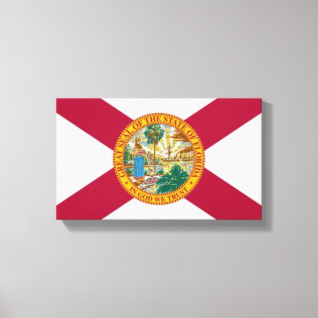Florida flag canvas print (Front)