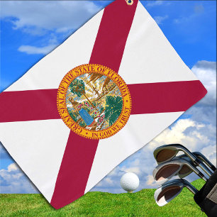 Florida Flag & Florida State USA golf /sport fans Towel