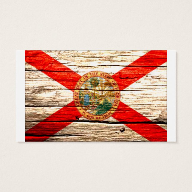 Florida Flag old wood (Back)