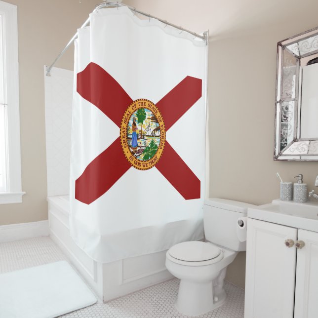 Florida flag shower curtain (In Situ)