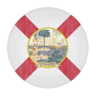 Florida Flag: The Sunshine State of Floridians Cutting Board