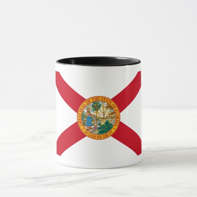Florida Flag: The Sunshine State of Floridians Mug (Center)