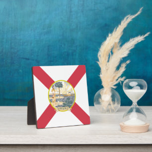 Florida Flag: The Sunshine State of Floridians Plaque