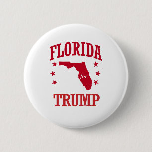 FLORIDA FOR DONALD TRUMP 6 CM ROUND BADGE