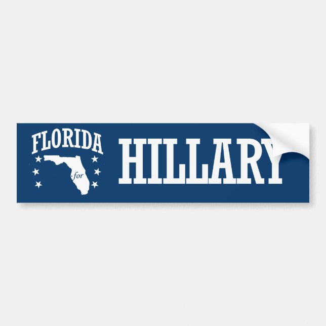 FLORIDA FOR HILLARY BUMPER STICKER (Front)