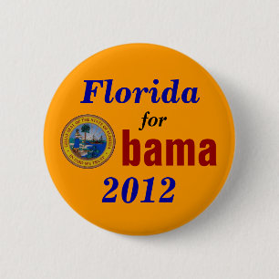 Florida for Obama 2012 6 Cm Round Badge