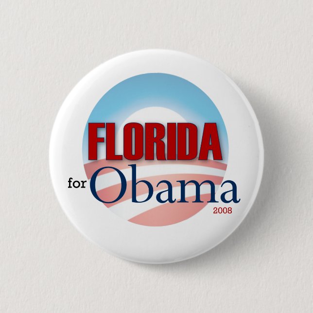 Florida for Obama 6 Cm Round Badge (Front)