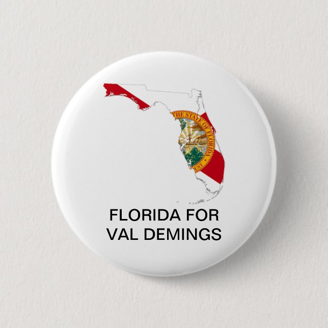 FLORIDA for VAL DEMINGS  SENATE 2022 Button (Front)