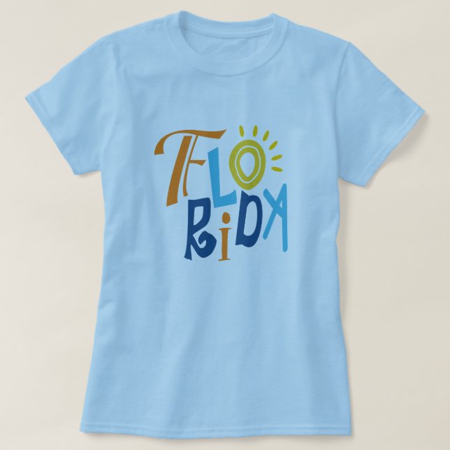 Florida fun typographic design T-Shirt (Design Front)