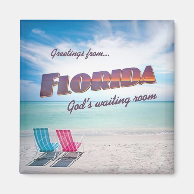Florida funny fridge magnet (Front)