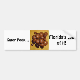 Florida Gator Poop Bumper Sticker