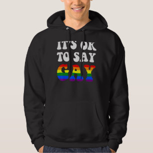 Florida Gay It's Okay To Say Gay Stay Proud Lgbtq Hoodie