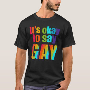 Florida Gay It's Okay To Say Gay Stay Proud Lgbtq T-Shirt