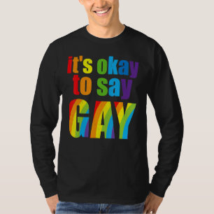 Florida Gay It's Okay To Say Gay Stay Proud Lgbtq T-Shirt