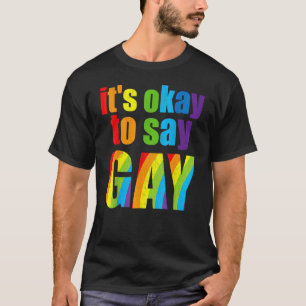 Florida Gay It's Okay To Say Gay Stay Proud Lgbtq T-Shirt