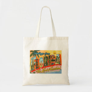 Florida Greetings From US States Tote Bag