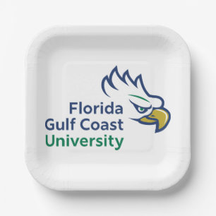Florida Gulf Coast University   FGCU Azul Eagles Paper Plate