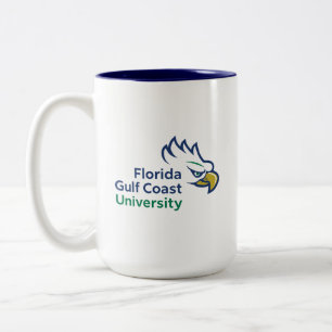 Florida Gulf Coast University FGCU Azul Eagles Two-Tone Coffee Mug