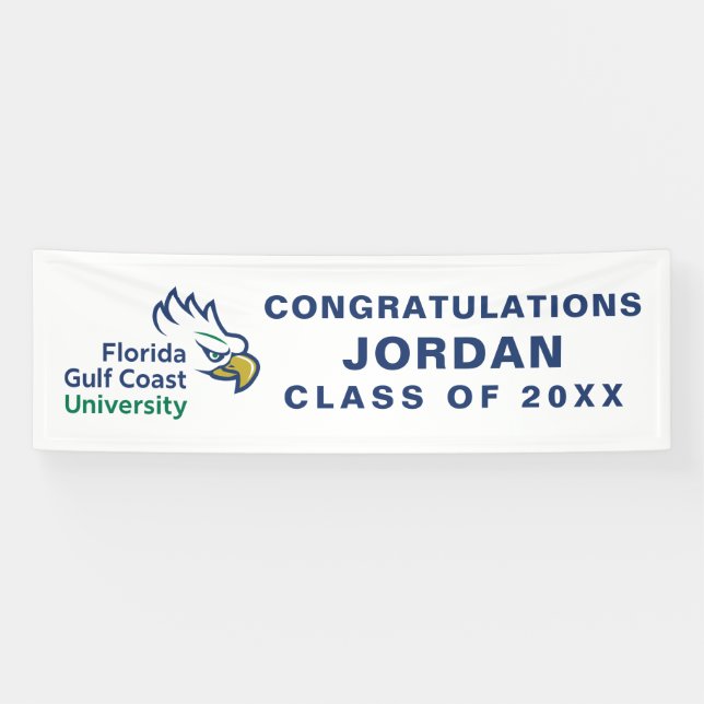 Florida Gulf Coast University Graduation Banner (Horizontal)