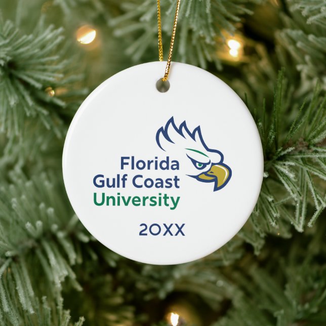 Florida Gulf Coast University Holiday Ceramic Tree Decoration (Tree)
