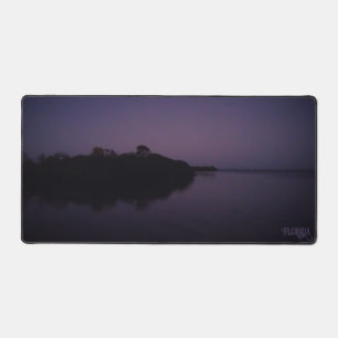 Florida Gulf Shore Beach Before Sunrise Photo Desk Mat