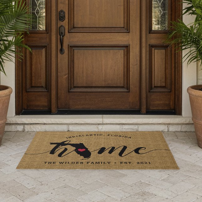 Florida Home State Personalised Doormat (Creator Uploaded)