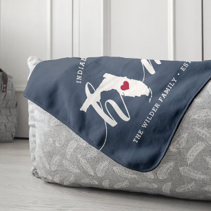 Florida Home State Personalised Sherpa Blanket