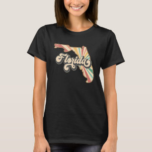 Florida Home State US Vintage Retro Country Patrio T-Shirt